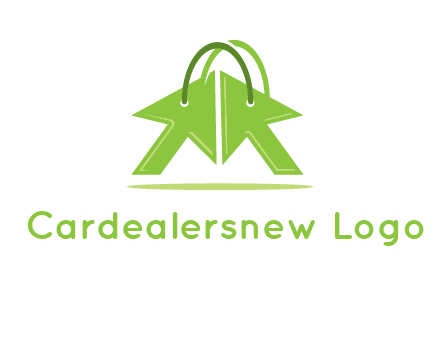 two arrows with bag handle symbol