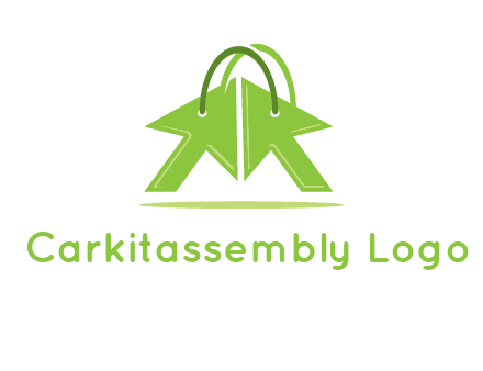 two arrows with bag handle symbol