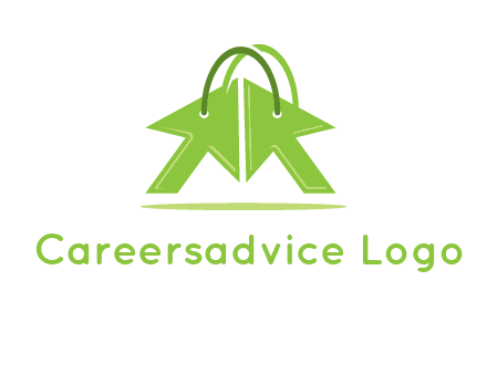 two arrows with bag handle symbol