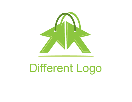 two arrows with bag handle symbol