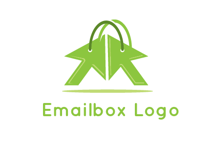 two arrows with bag handle symbol
