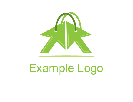 two arrows with bag handle symbol