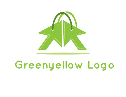 two arrows with bag handle symbol