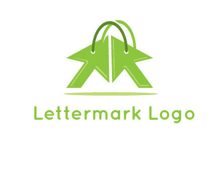 two arrows with bag handle symbol