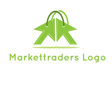 two arrows with bag handle symbol