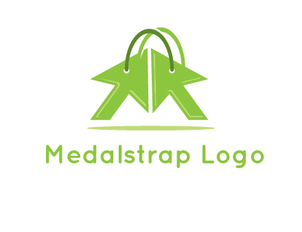 two arrows with bag handle symbol