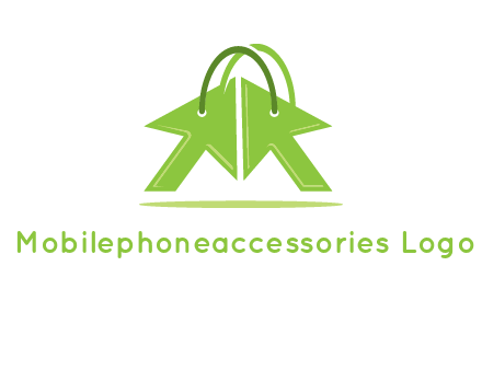 two arrows with bag handle symbol