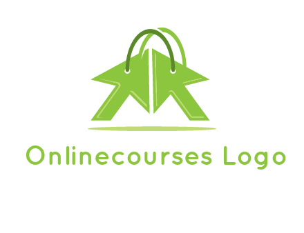 two arrows with bag handle symbol