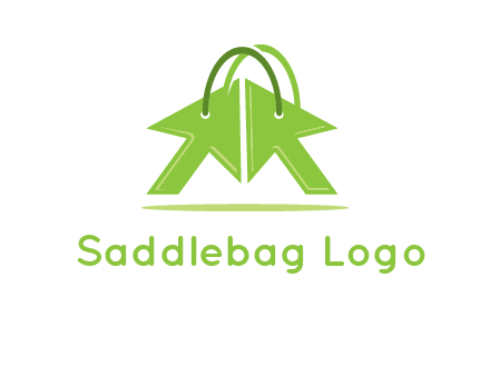 two arrows with bag handle symbol