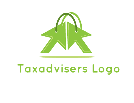 two arrows with bag handle symbol
