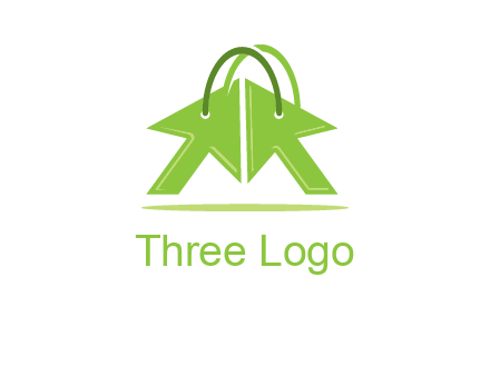 two arrows with bag handle symbol