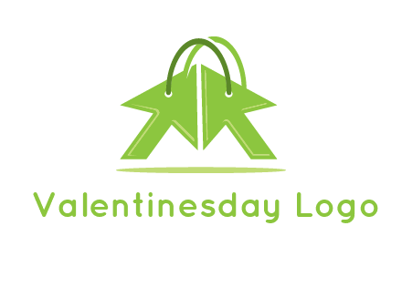 two arrows with bag handle symbol