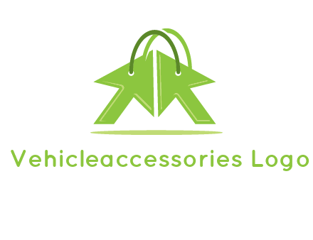two arrows with bag handle symbol