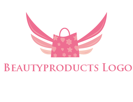 shopping bag with wings logo