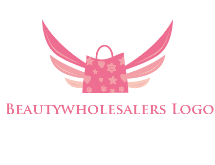 shopping bag with wings logo