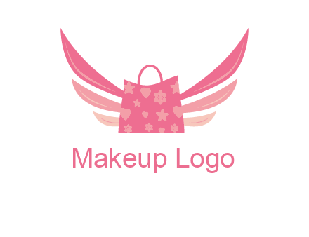 shopping bag with wings logo