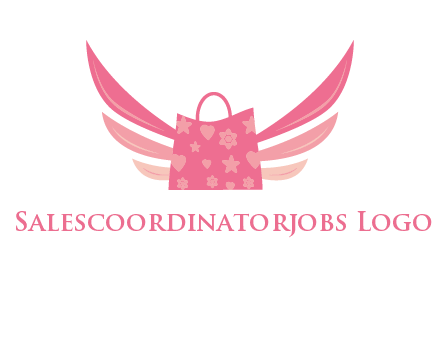 shopping bag with wings logo