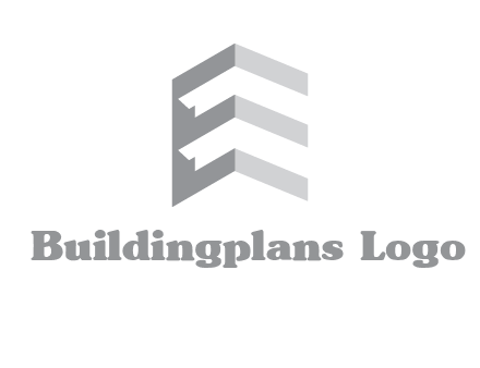letter E in building