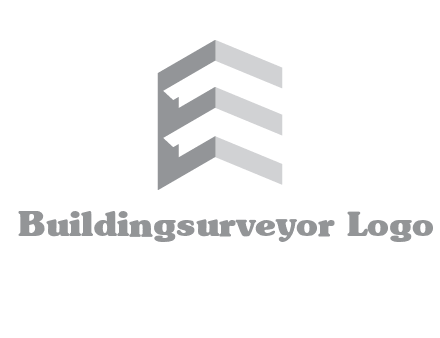 letter E in building