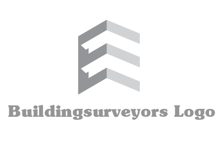 letter E in building