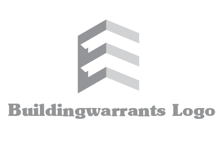 letter E in building