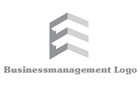 letter E in building