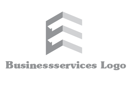 letter E in building