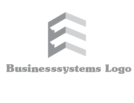 letter E in building