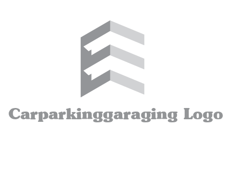 letter E in building