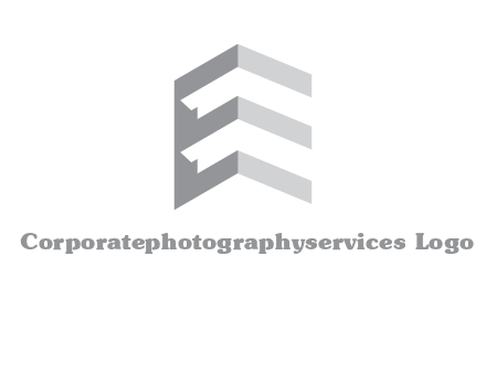 letter E in building