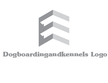 letter E in building