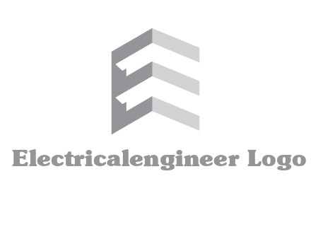 letter E in building