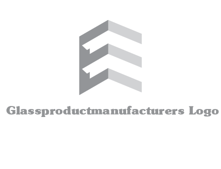 letter E in building