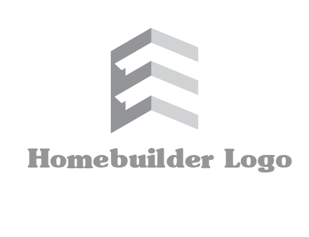 letter E in building