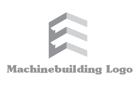 letter E in building