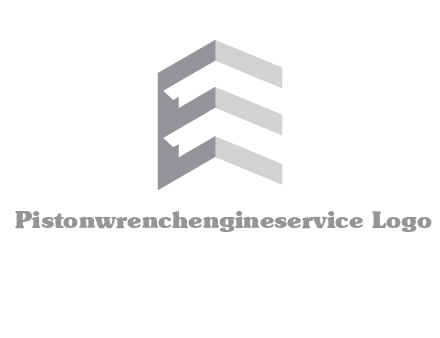 letter E in building