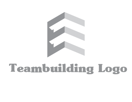 letter E in building