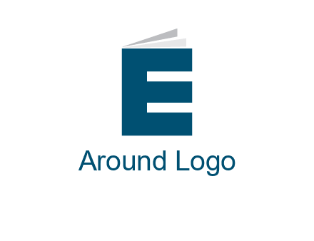 letter E in book