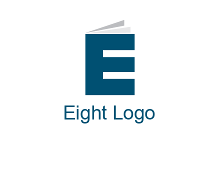 letter E in book