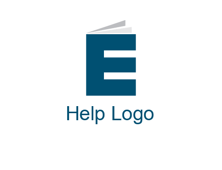 letter E in book