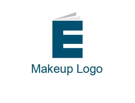 letter E in book