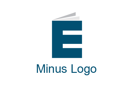 letter E in book