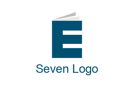 letter E in book