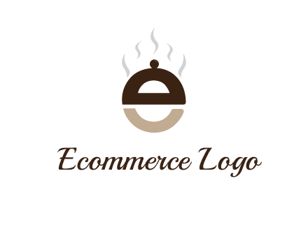 letter E with cloche