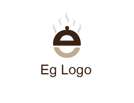 letter E with cloche