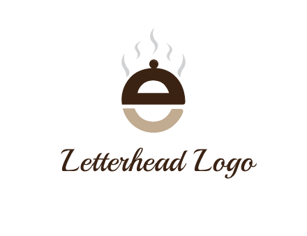 letter E with cloche