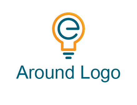 letter E in bulb