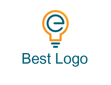 letter E in bulb