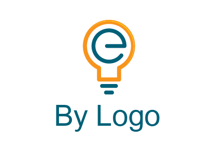 letter E in bulb