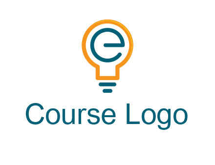 letter E in bulb